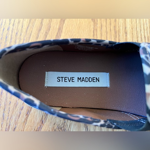 NIB Steve Madden Symba Leopard Print Slip On Loafers Women’s 6 Comfort Casual - Picture 6 of 8